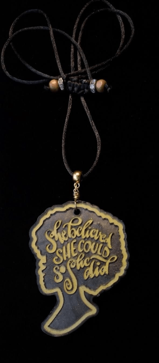 She Believed She could - made to order Pendant 